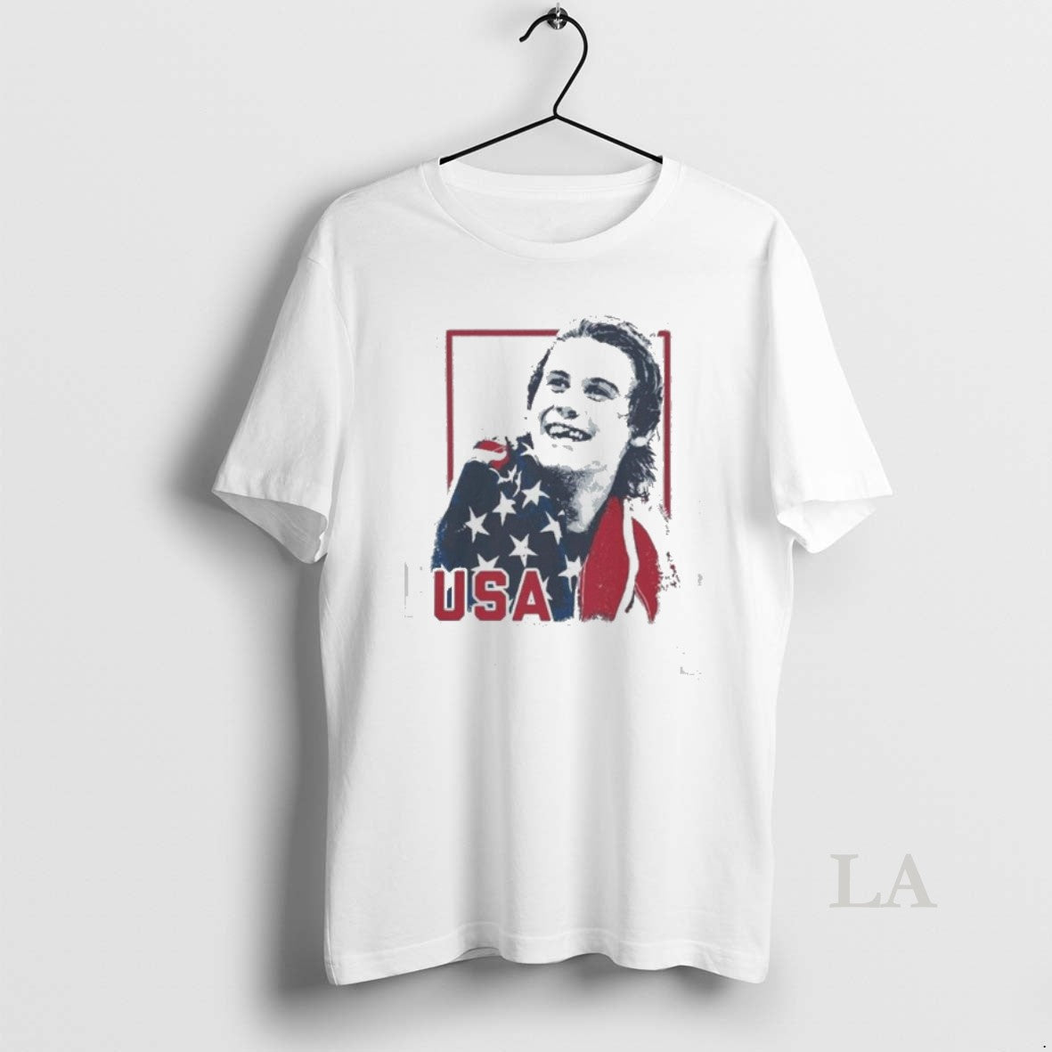 Original Jack Hughes Usa 2026 Hockey Retro Graphic