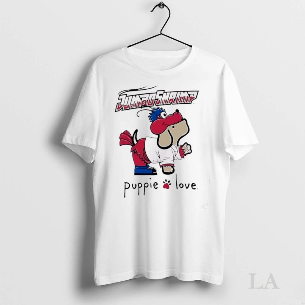 Original Jacksonville Jumbo Shrimp Puppie Love Sky Mascot