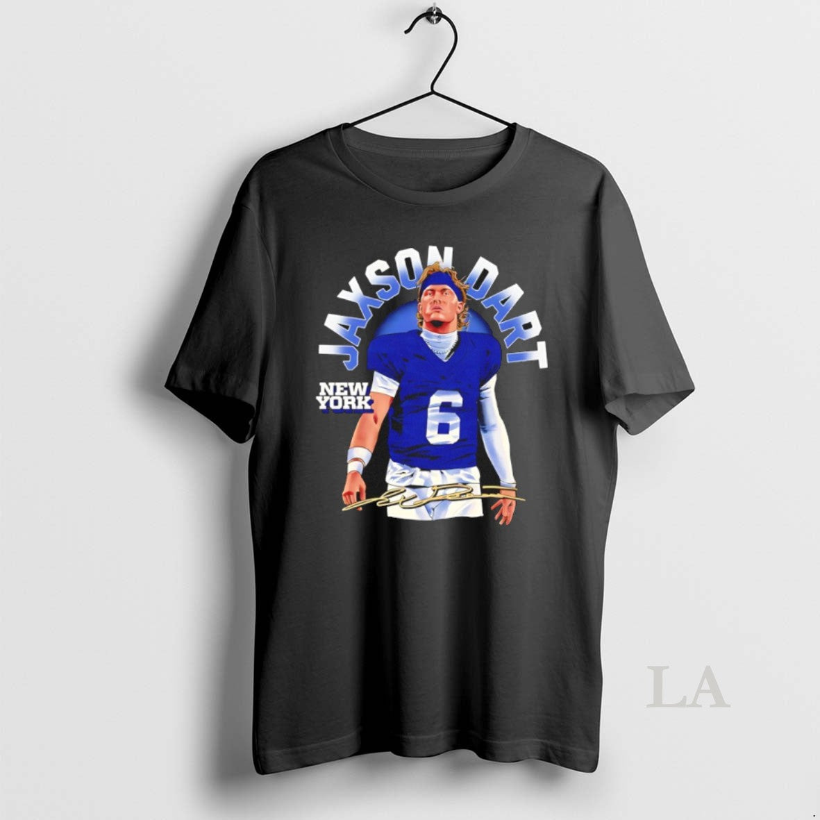Original Jaxson Dart New York Giants Football Player Signature Unisex , , , Long Sleeve Tee