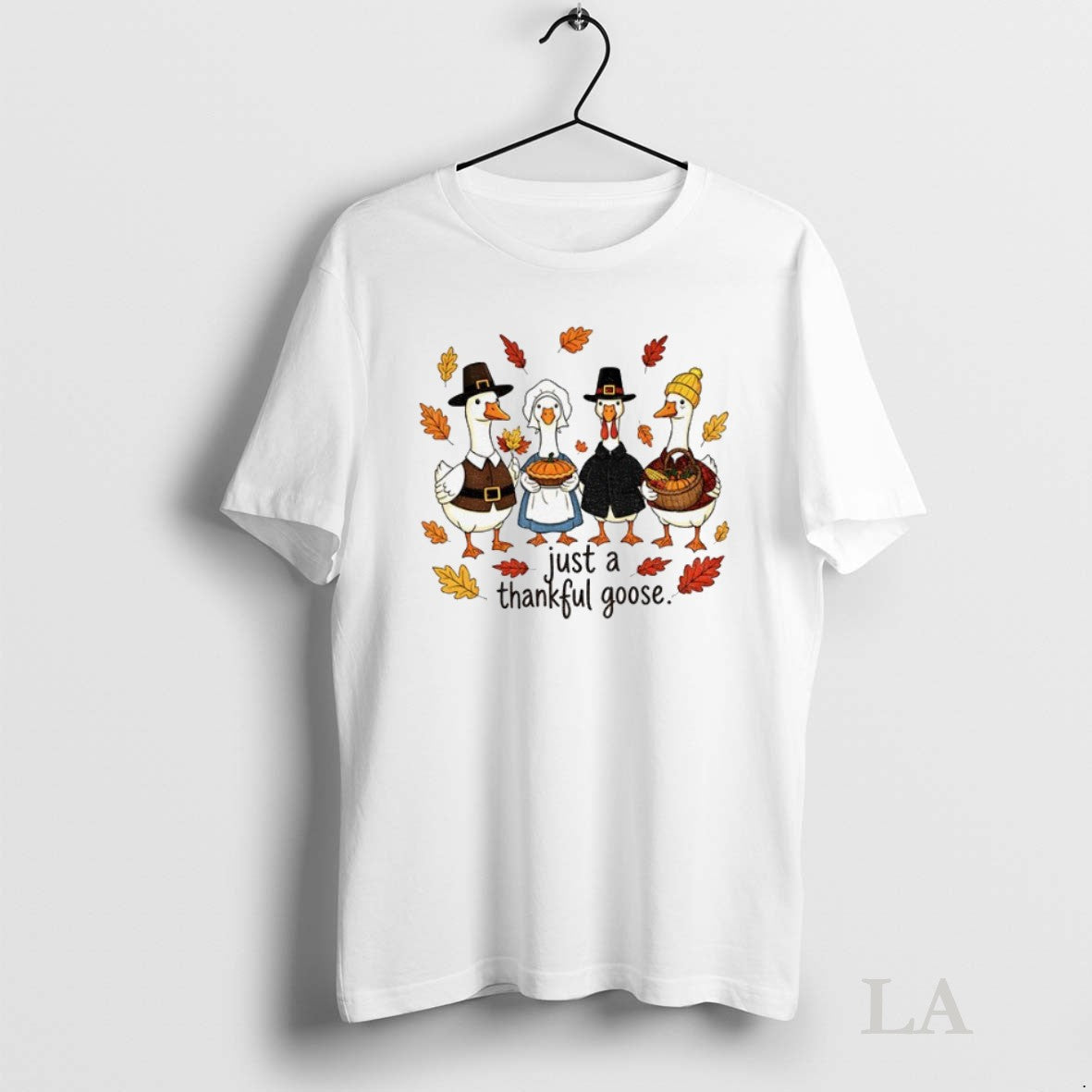 Original Just A Thankful Goose Happy Thanksgiving Unisex , , , Long Sleeve Tee