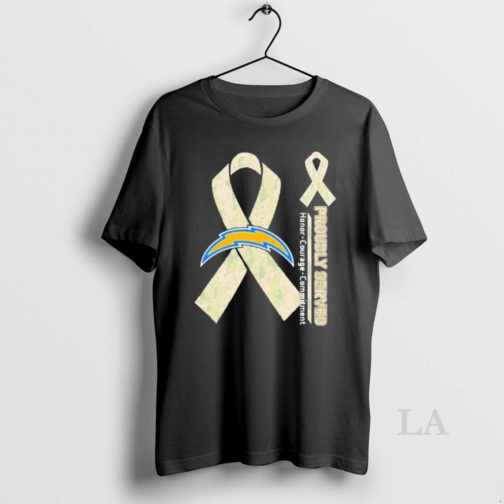 Original Los Angeles Chargers Proudly Served Honor Courage Commitment