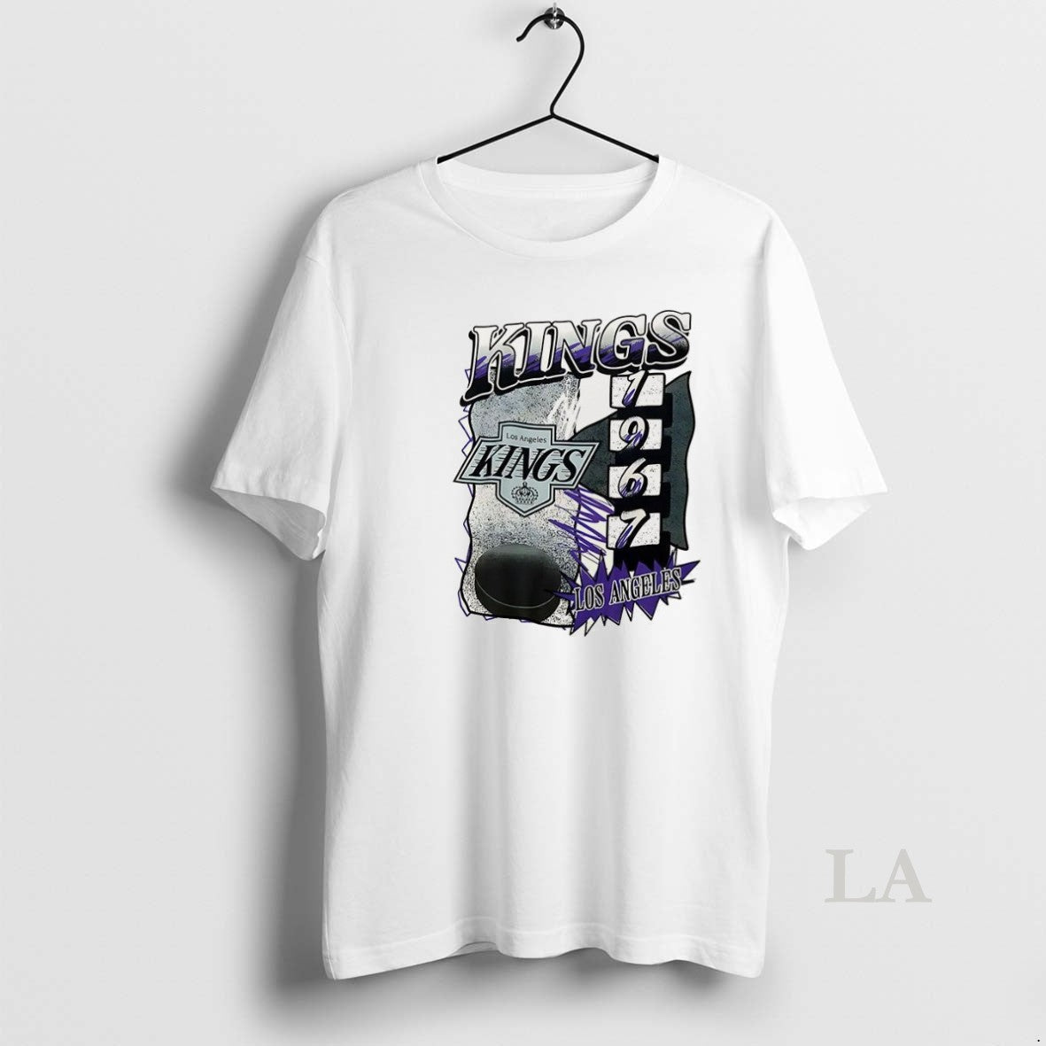 Original Los Angeles Kings Hockey 1976 Natural Vintage Unisex , , , Long Sleeve Tee