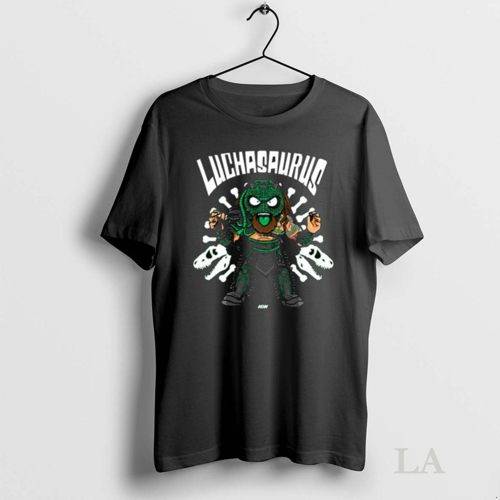 Original Luchasaurus Back From Long Sleve