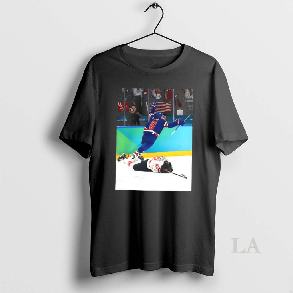Original Megan Keller Ot Goal Team Usa Womens Hockey 2026 Winter Olympic
