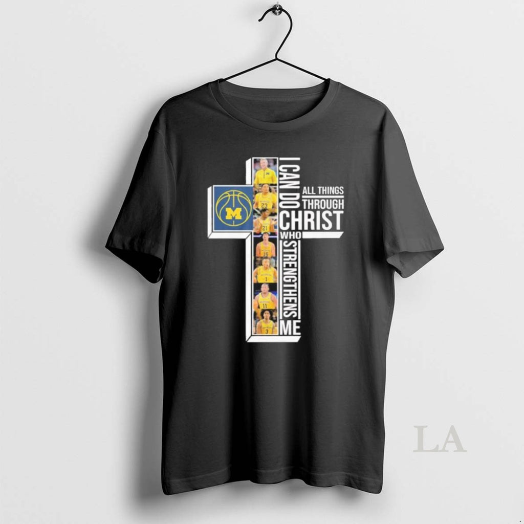 Original Michigan Mens Basketball I Can Do All Things Through Christ Who Strengthens Me