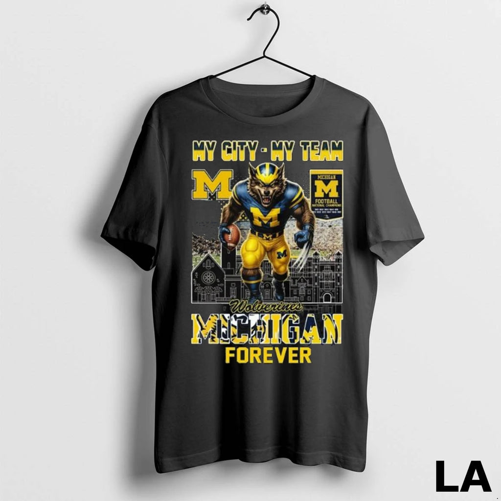 Original Michigan Wolverines Mascot Forever My City My Team 2025 Long Sleve