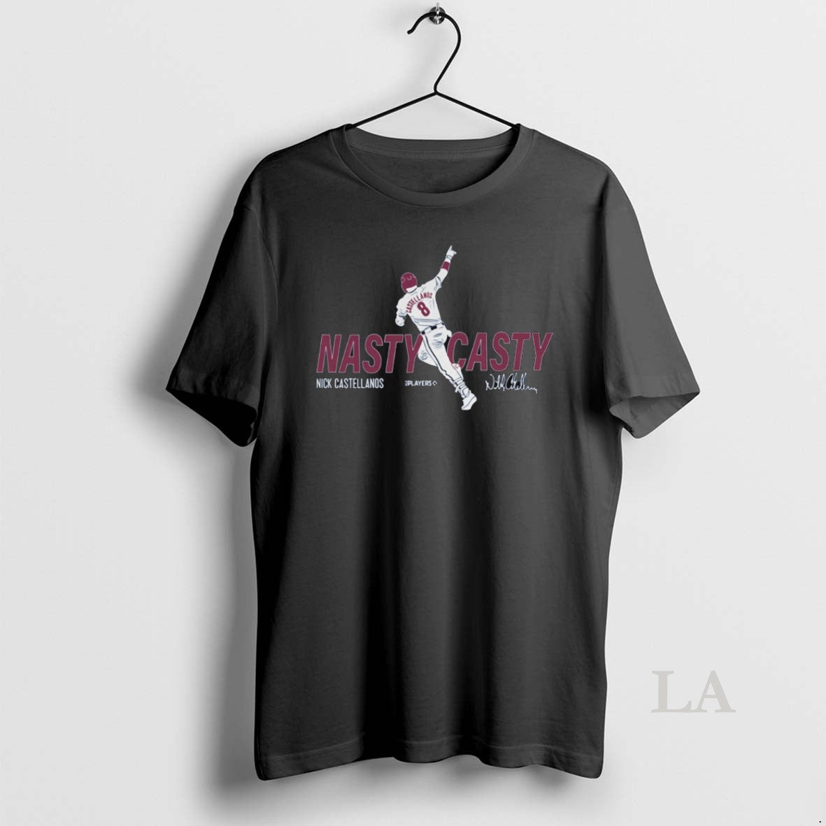 Original Nasty Casty Nick Castellands Philadelphia Phillies Mlb Slash Line Signature Unisex , , , Long Sleeve Tee