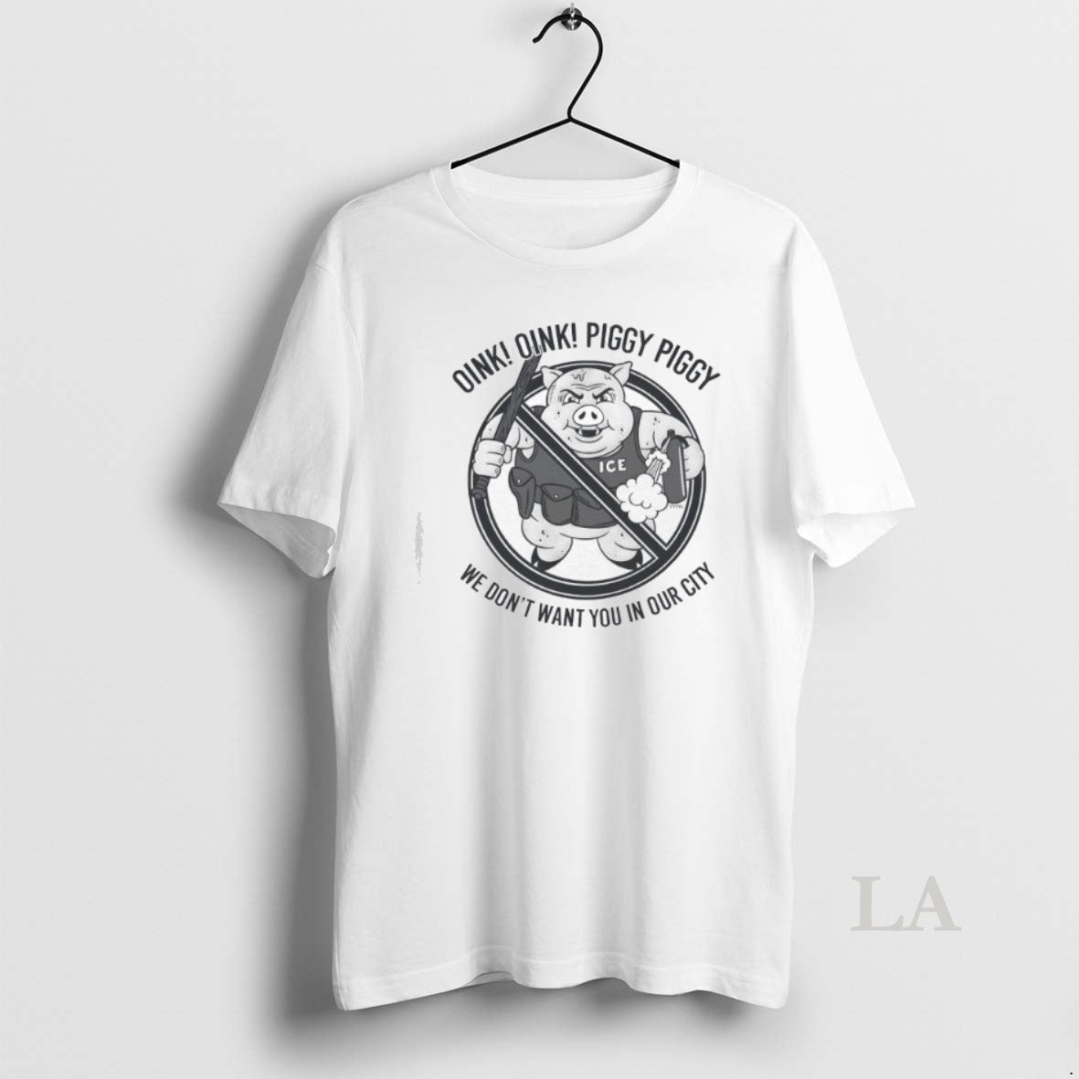Original Oink Oink Piggy Piggy We Dont Want You In Our City Ice Unisex , , , Long Sleeve Tee