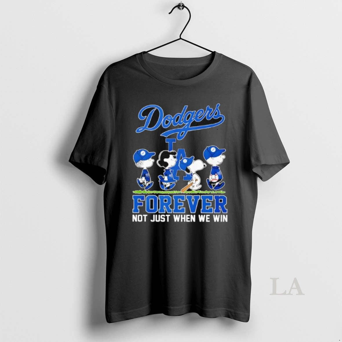 Original Peanuts Los Angeles Dodgers Forever Not Just When We Win Unisex , , , Long Sleeve Tee
