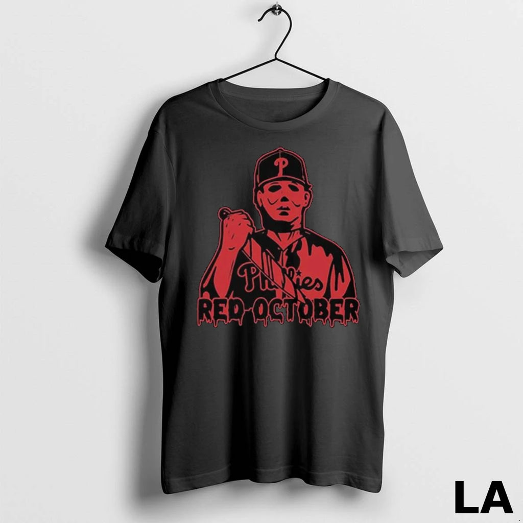 Original Phillies Michael Myers Red October Long Sleve