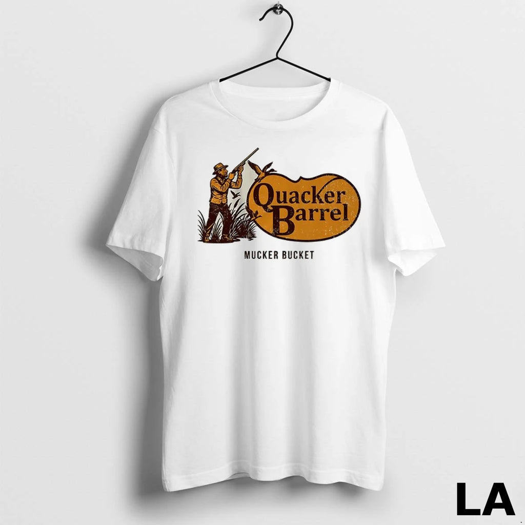 Original Quacker Barrel Mucker Bucket Cracker Barrel Logo Parody