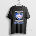 Original Real Women Love Baseball Heart Logo Smart Women Love The Blue Jays Unisex , , , Long Sleeve Tee