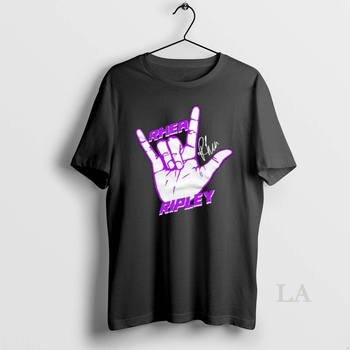 Original Rhea Ripley Signature Rock On Hand Unisex , , , Long Sleeve Tee