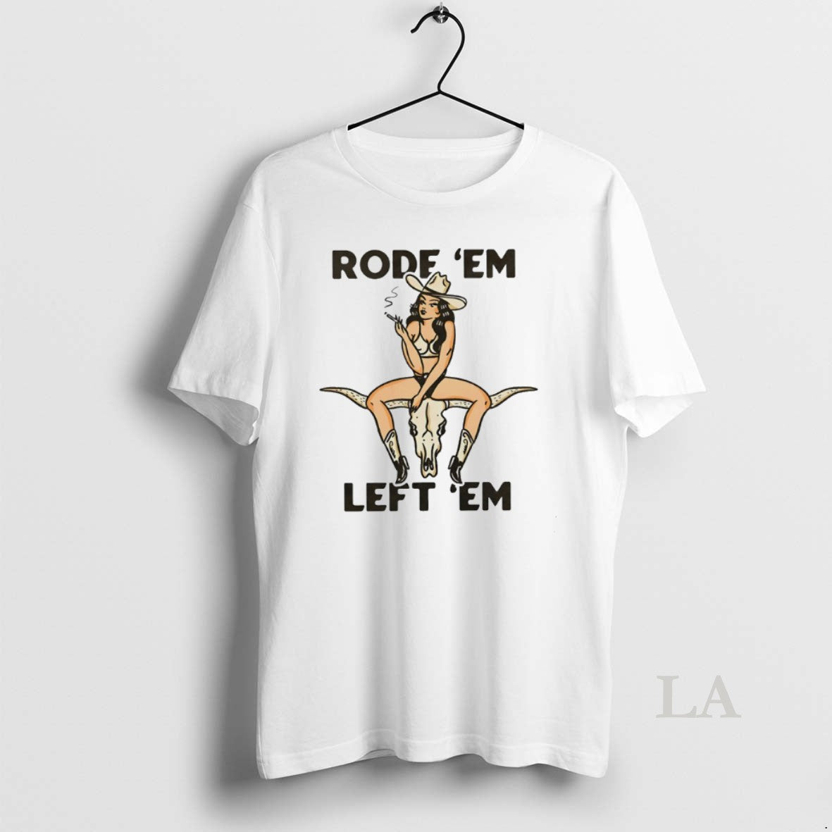 Original Rode Em Left Em Cowgirl Unisex , , , Long Sleeve Tee