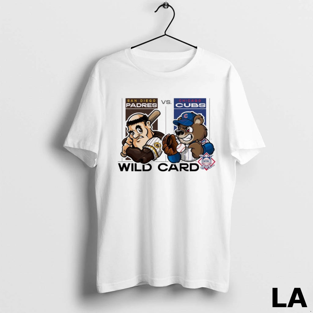 Original San Diego Padres Vs Chicago Cubs 2025 Mlb Wild Card Mascots Graphic
