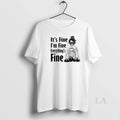 Original Skeleton Woman Its Fine Im Fine Everythings Fine Unisex , , , Long Sleeve Tee