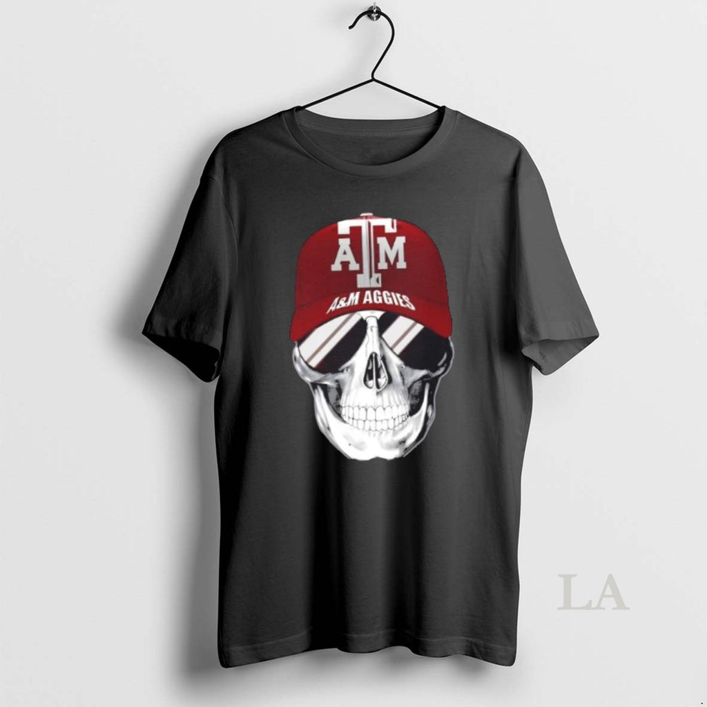 Original Skull Wearing A Cap Texas Am Aggies And Smiling With Fans