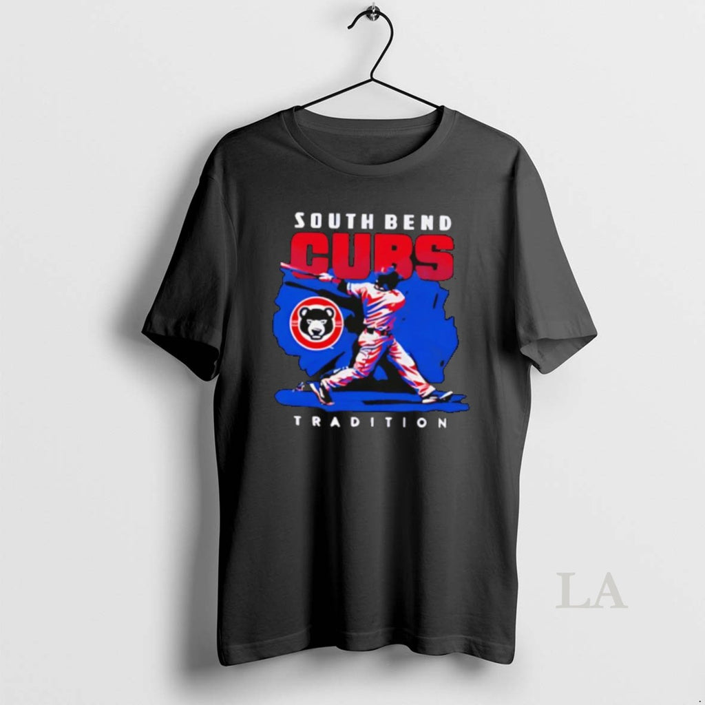 Original South Bend Cubs Tradition Baseball Player Bear Logo