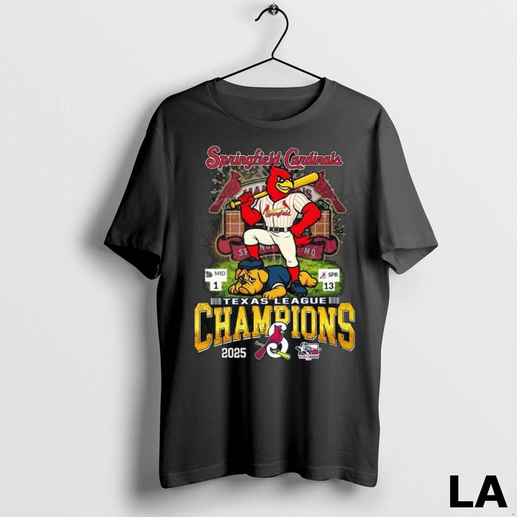 Original Springfield Cardinals Mascot Texas League Champions Fireworks 2025 Long Sleve