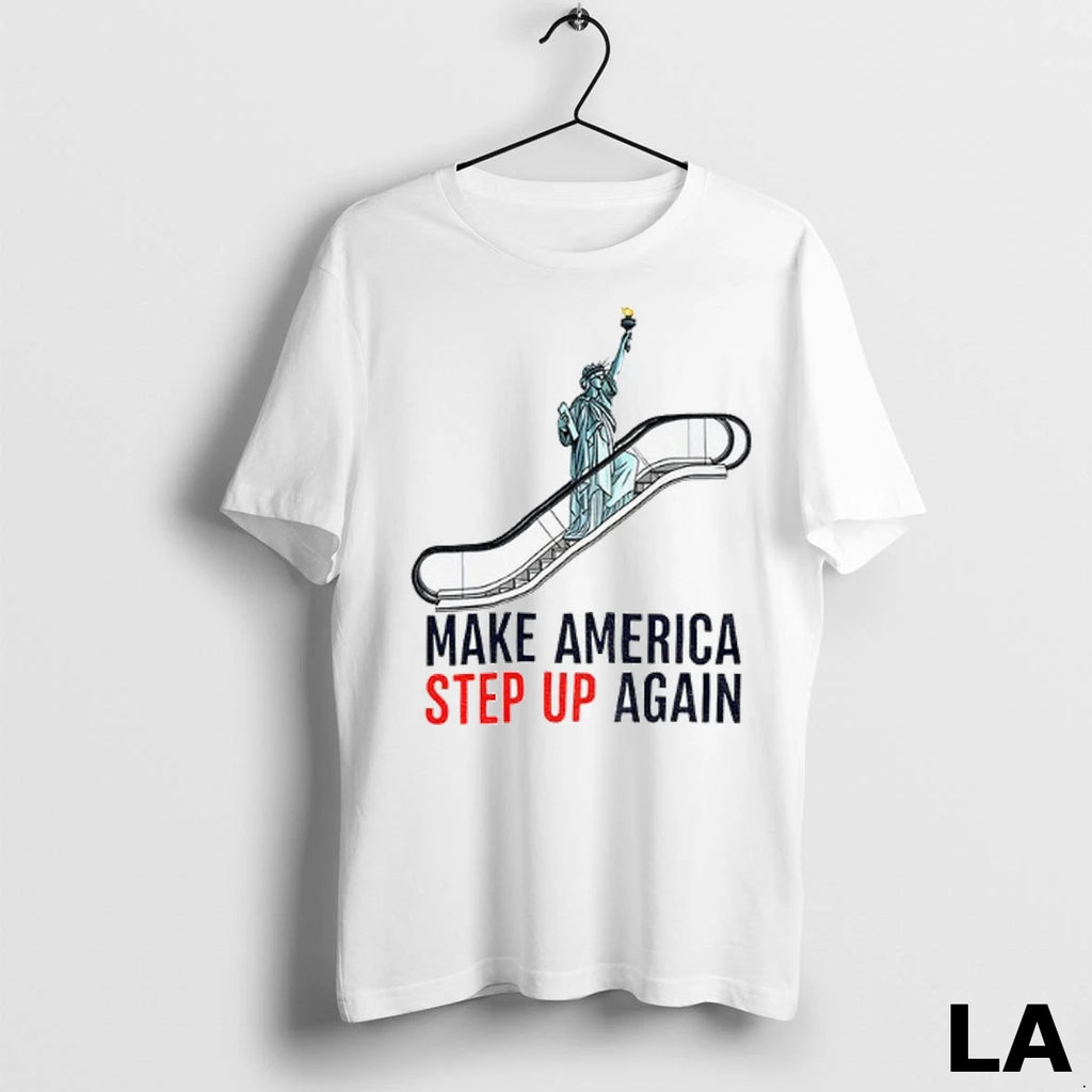Original Statue Of Liberty Escalator Make America Step Up Again Democrat