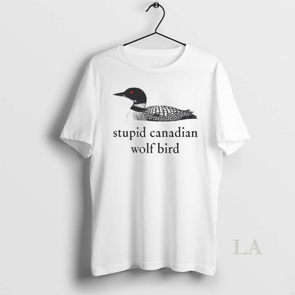 Original Stupid Canadian Wolf Bird Circle