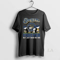 Original The Peanuts Walking X Milwaukee Brewers Forever Not Just When We Win 2025 Long Unisex , , , Long Sleeve Tee