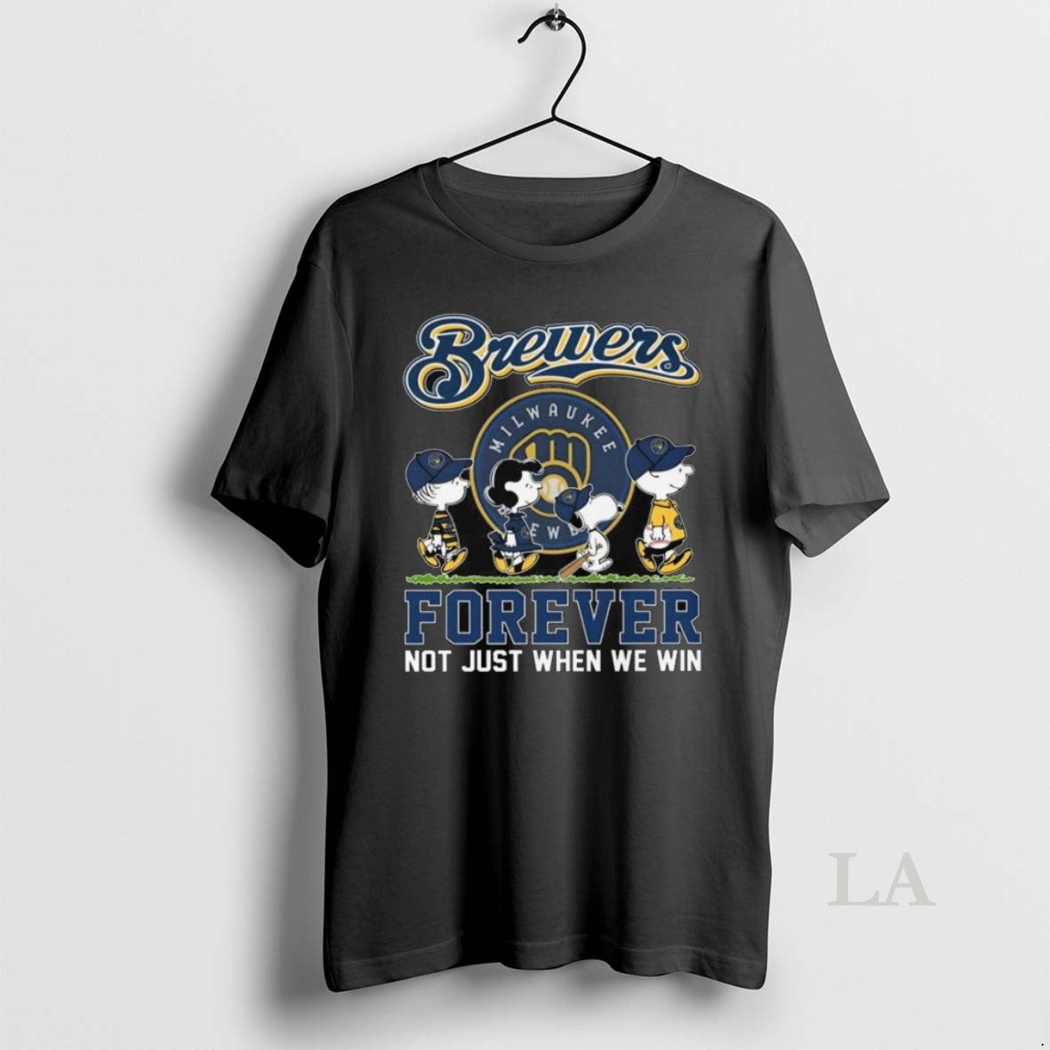 Original The Peanuts Walking X Milwaukee Brewers Forever Not Just When We Win 2025 Long Unisex , , , Long Sleeve Tee