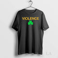 Original Violence Shamrock Notre Dame Fighting Irish Unisex , , , Long Sleeve Tee