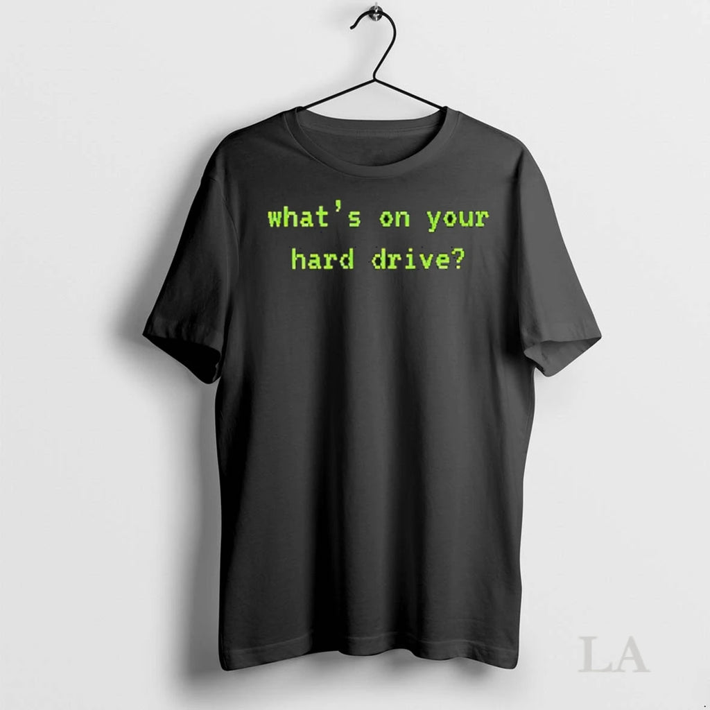 Original Whats On Your Hard Drive Neon Text Ladies