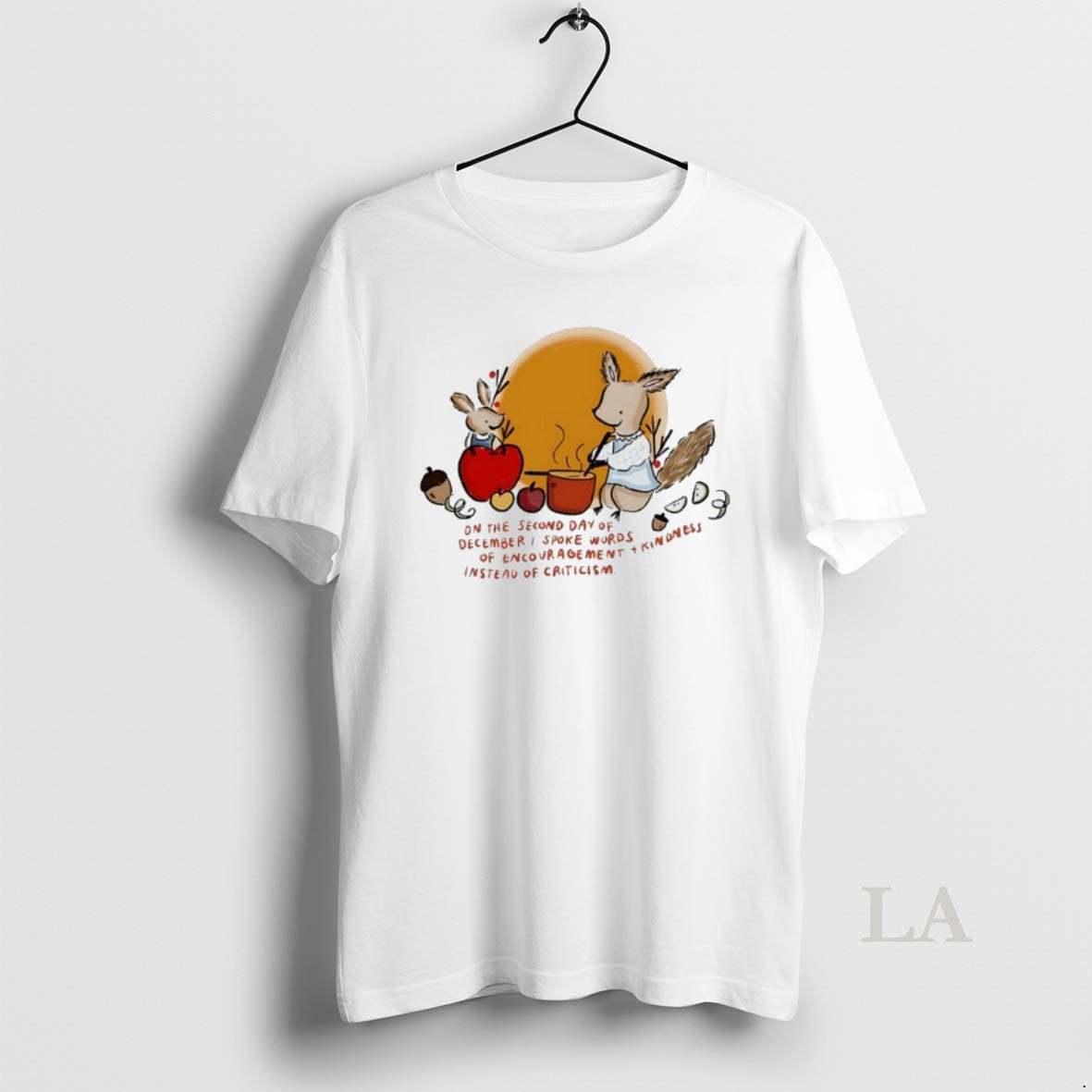 Original Wonder Doodles Second Day December I Spoke Words Encouragement Kindness T-Shirts