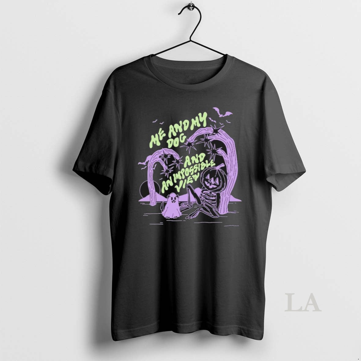 Original Emma Atterbury Me And My Dog And An Impossible View Halloween Unisex , , , Long Sleeve Tee