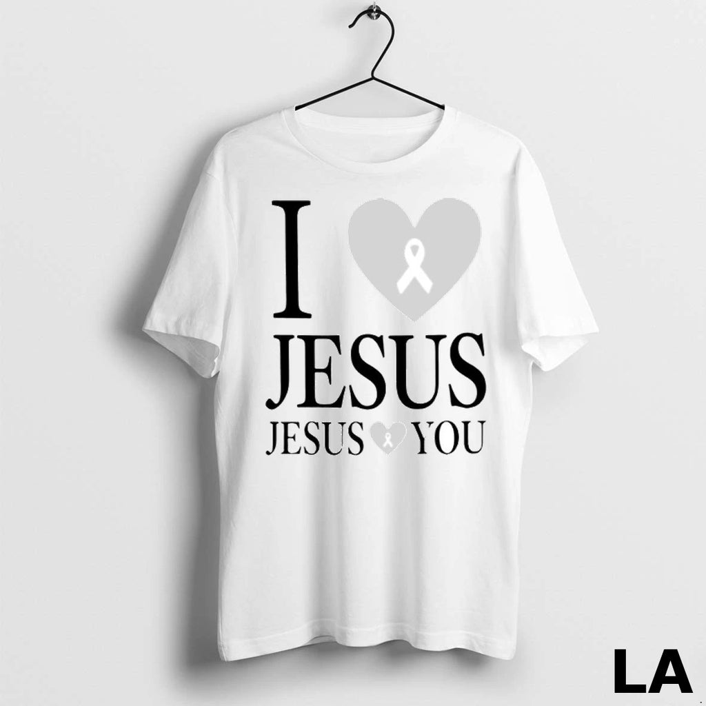 Original I Love Jesus Loves You Breast Cancer Awarness