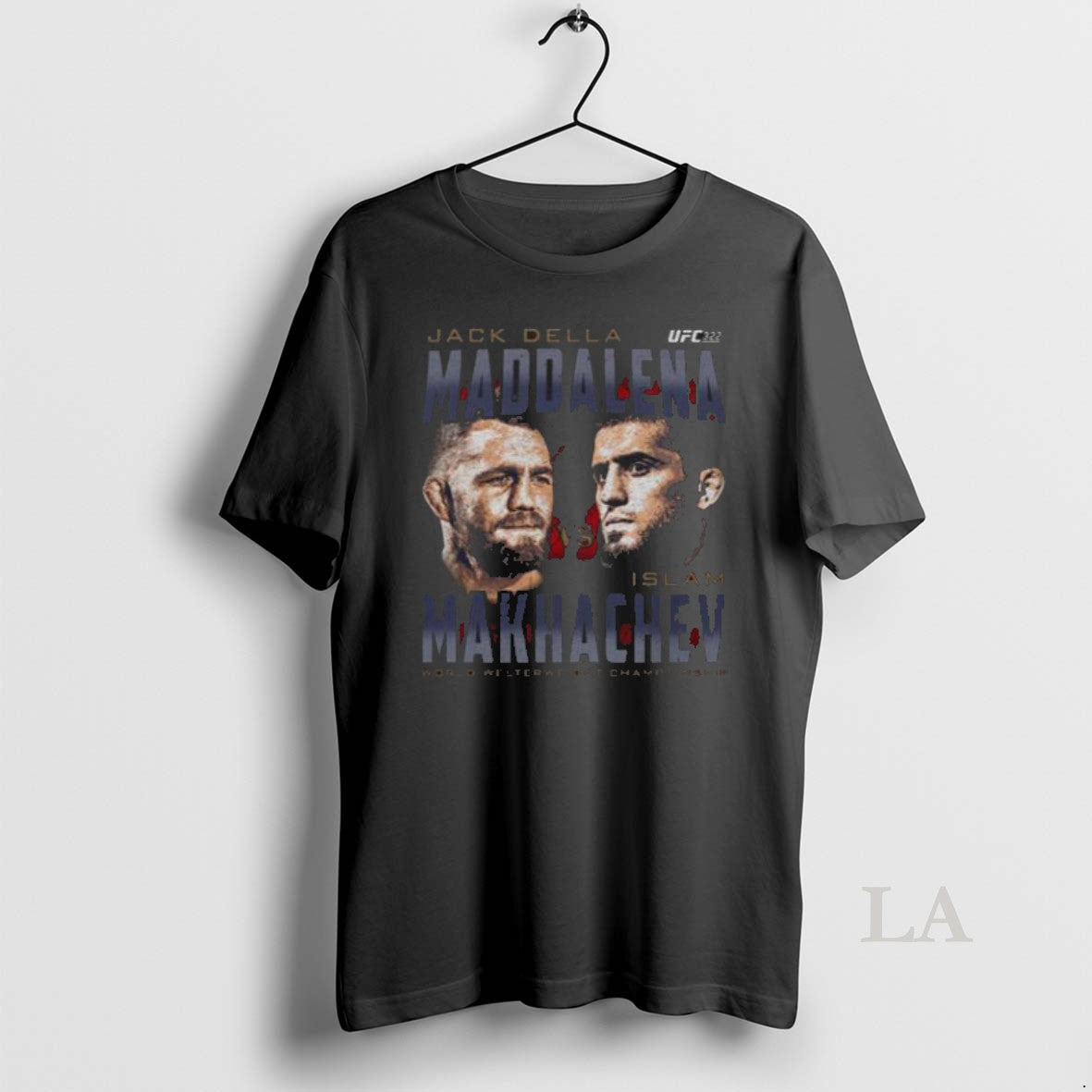 Original Ufc 322 Della Maddalena Vs Makhachev Heads Wht Men Unisex , , , Long Sleeve Tee