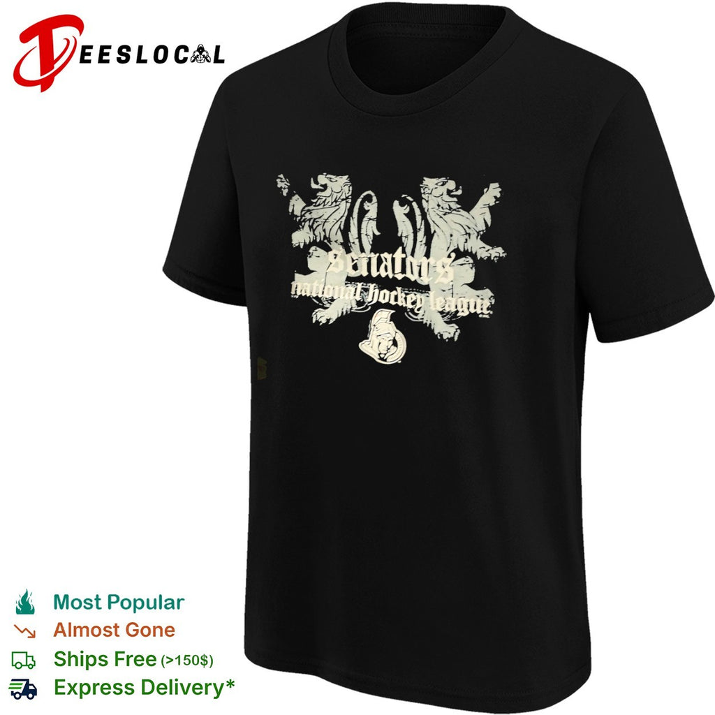 Ottawa Senators National Hockey League Distressed Logo shirt