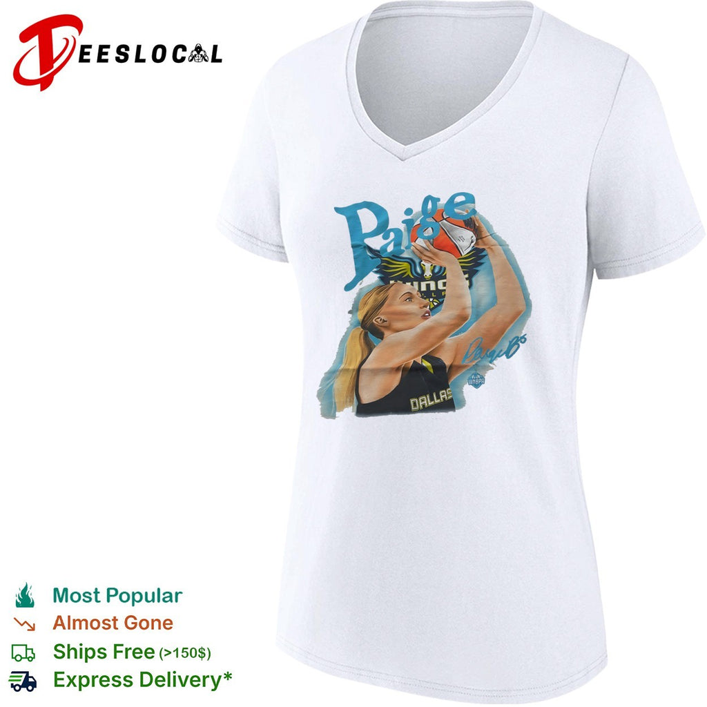Paige Dallas Dallas Wings WNBPA Signature shirt