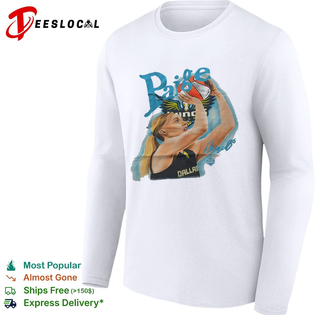 Paige Dallas Dallas Wings WNBPA Signature shirt