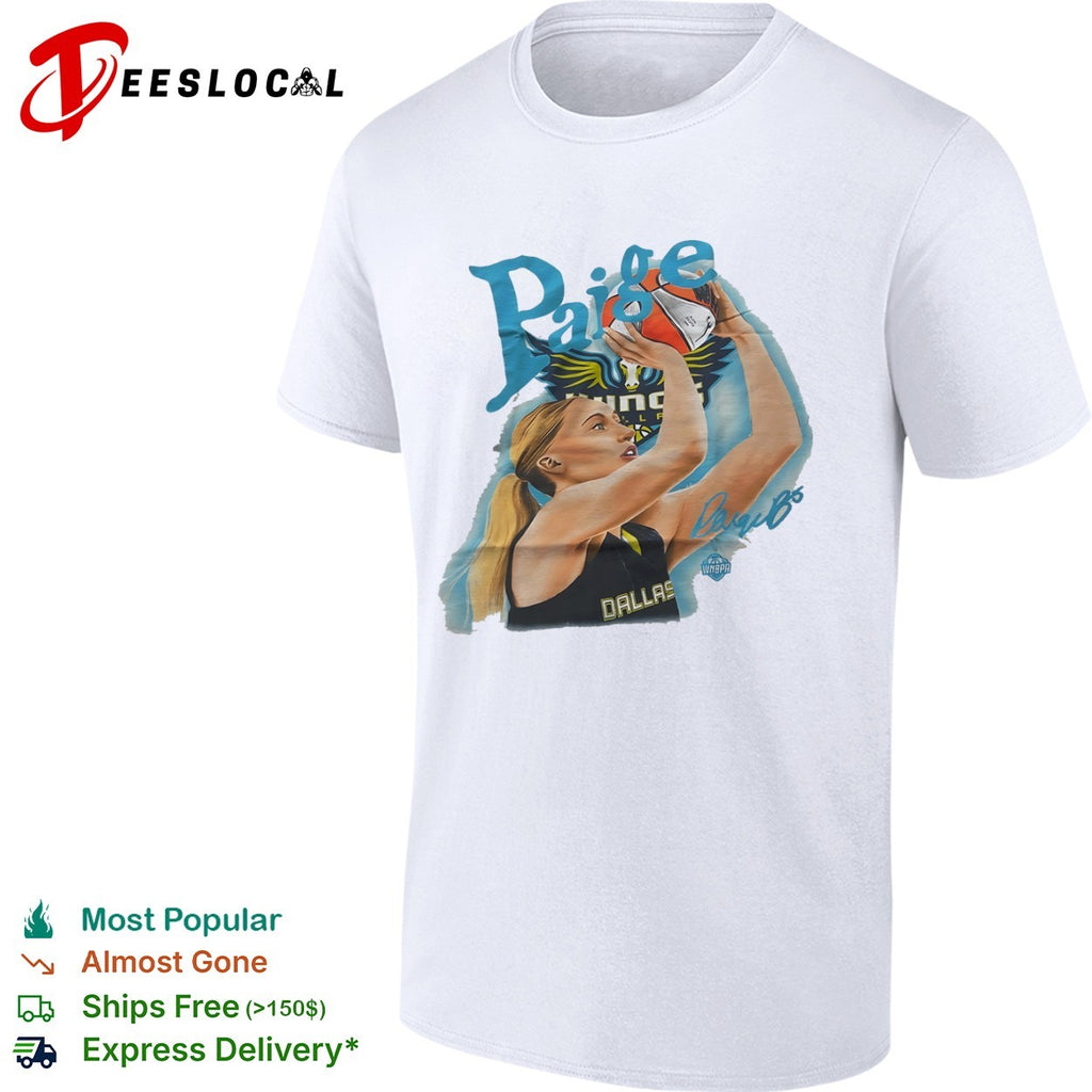 Paige Dallas Dallas Wings WNBPA Signature shirt