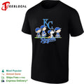 Peanuts Characters Kansas City Royals Baseball shirt