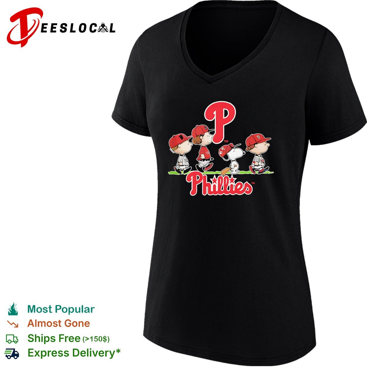 Peanuts Characters Philadelphia Phillies Baseball Team shirt