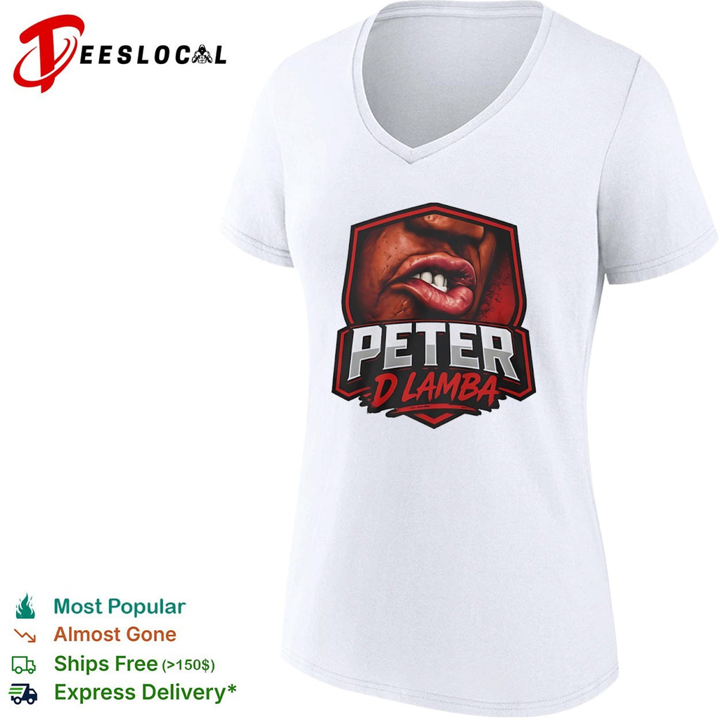 Peter D Lamba Mouth Design Graphic shirt