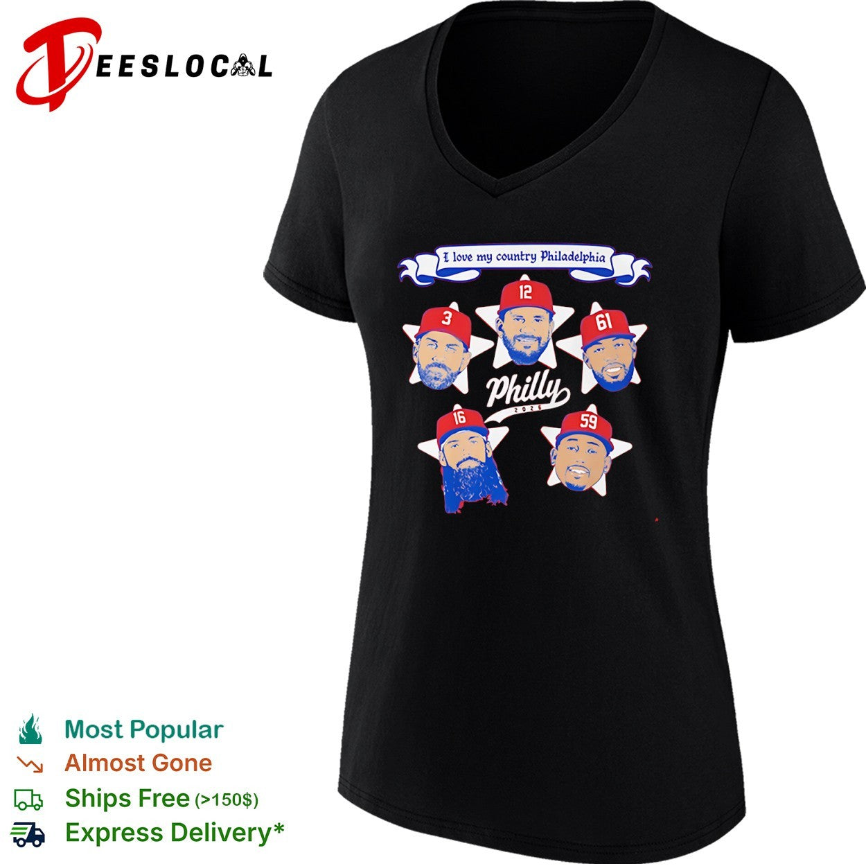 Philadelphia Phillies 2026 I Love My Country Philly shirt