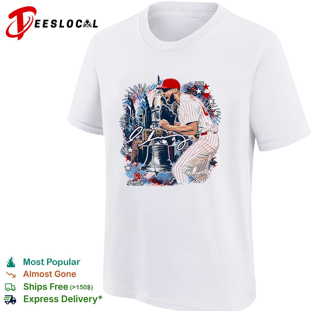 Philadelphia Phillies Baseball Player Signature 2026 shirt