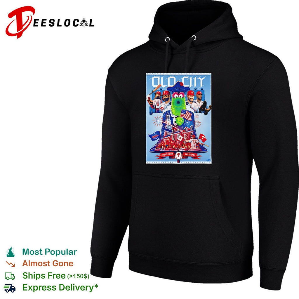 Phillie Phanatic and Kyle Schwarber Old City Philadelphia Phillies Poster shirt
