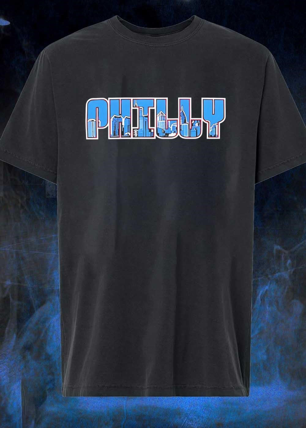 Philly Skyline Silhouette Graphic Premium T-Shirt