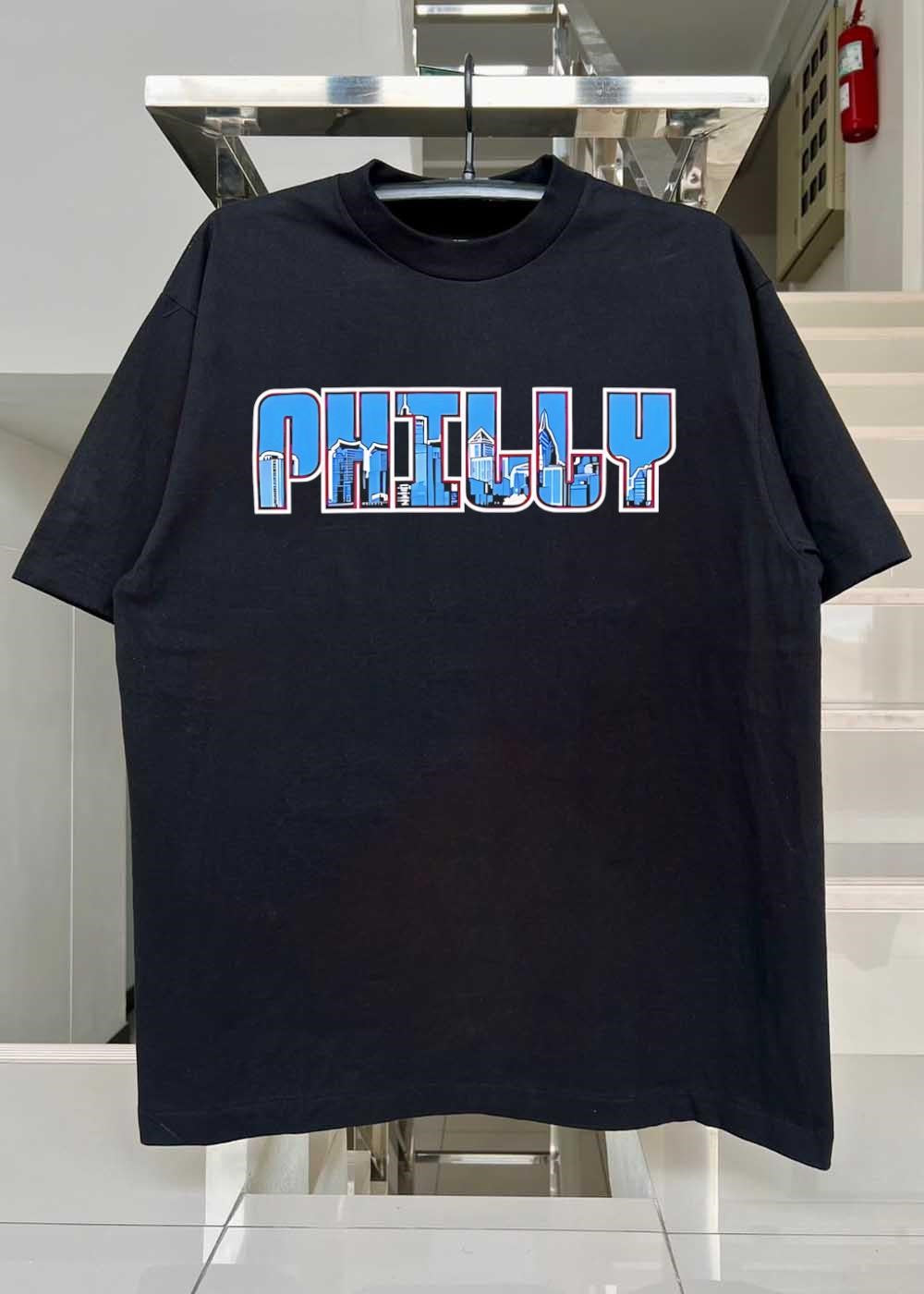 Philly Skyline Silhouette Graphic Premium T-Shirt