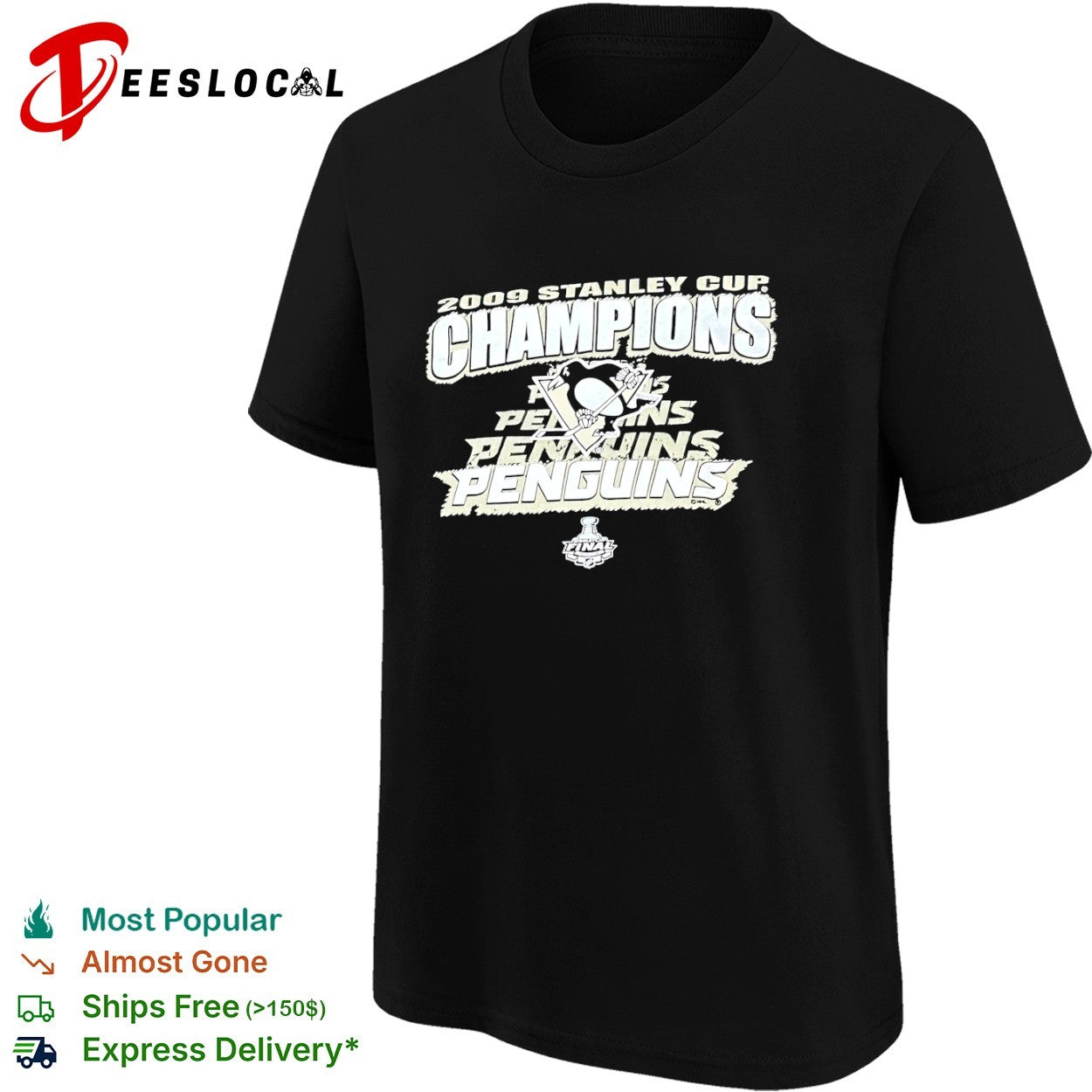 Pittsburgh Penguins 2009 Stanley Cup Champions shirt