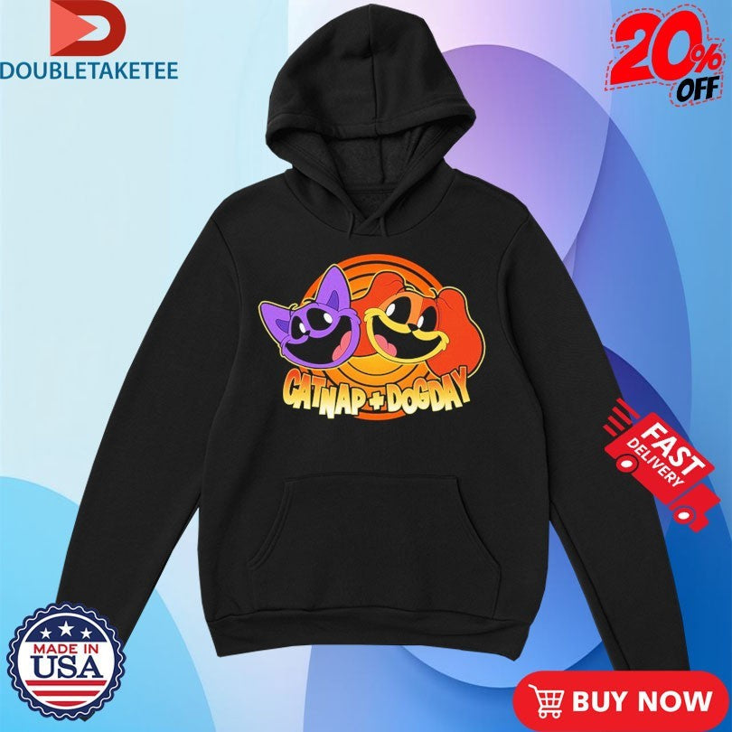 Poppy Playtime CatNap + DogDay In Color Unisex , , , Long Sleeve Tee