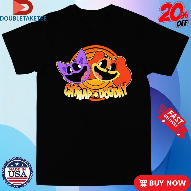 Poppy Playtime CatNap + DogDay In Color Unisex , , , Long Sleeve Tee