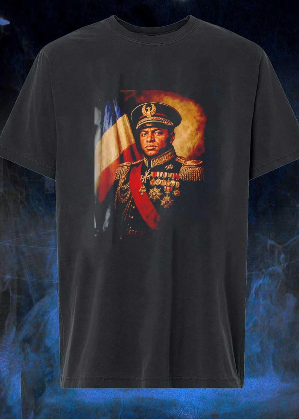 Portrait of a Military General in Full Uniform and Medal Regalia T-Shirt