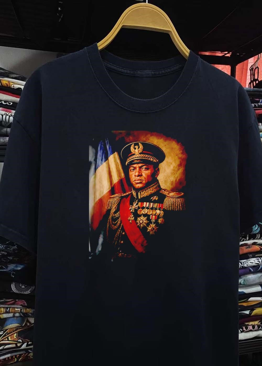 Portrait of a Military General in Full Uniform and Medal Regalia T-Shirt